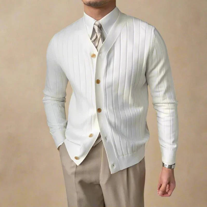 Elegante Herrenweste mit modernem Streifendesign