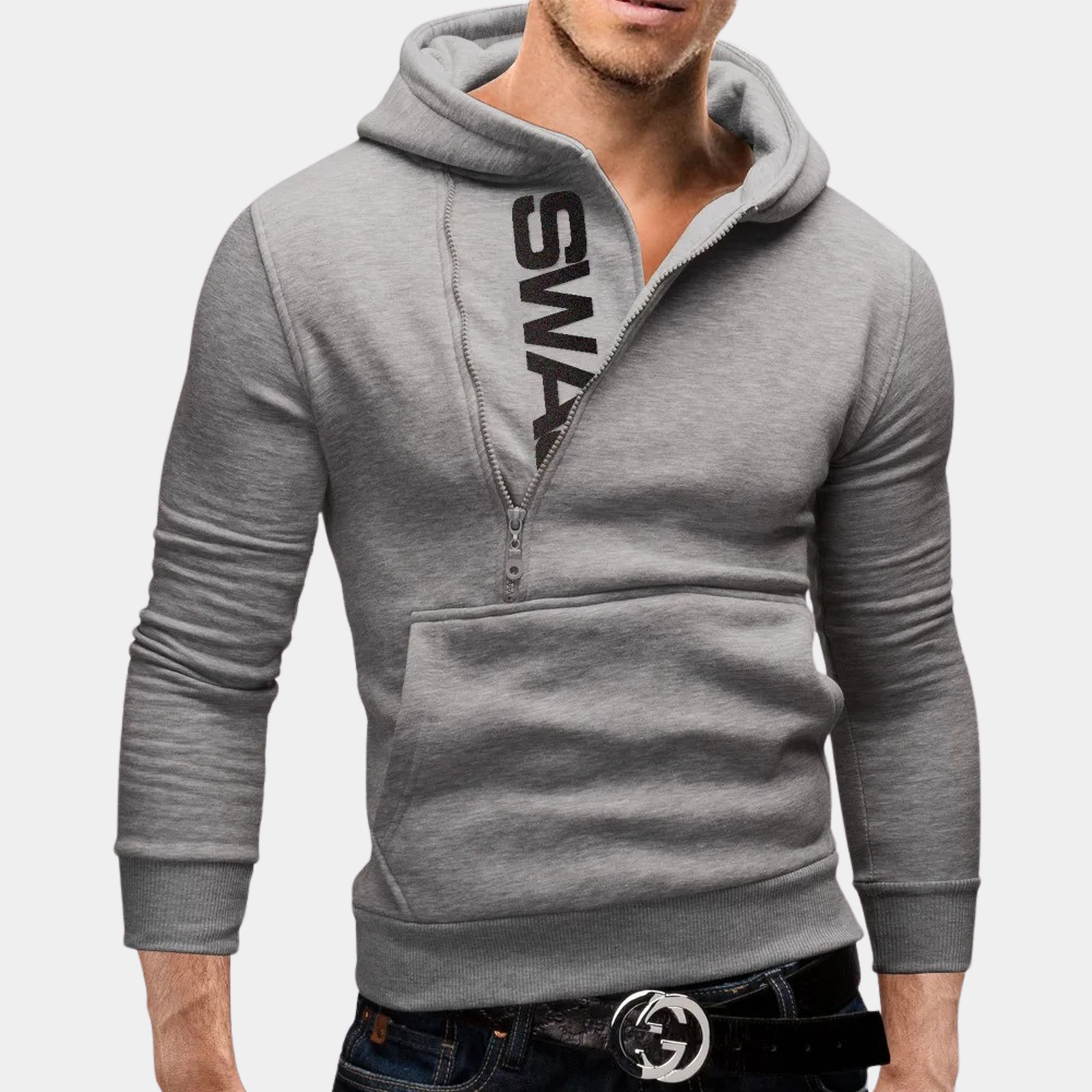 Eleganter Herren-Hoodie Mit Reißverschluss Für Stilbewusste