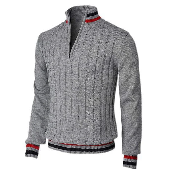 Eleganter Herrenpullover mit klassischem Kragen für jeden Anlass