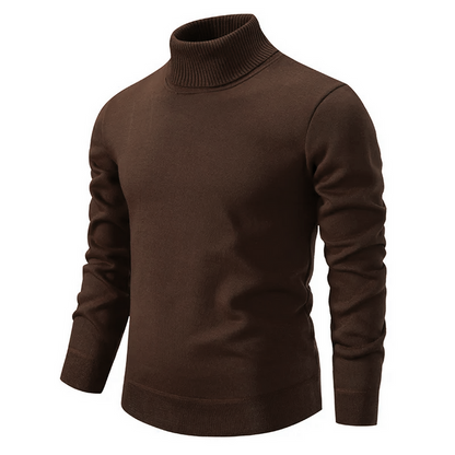 Eleganter Rollkragenpullover aus hochwertiger Baumwolle für Herren - Komfort und Stil vereint