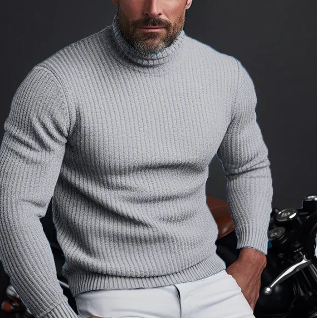 Eleganter Rollkragenpullover für Herren – Hochwertige Qualität und zeitloser Stil