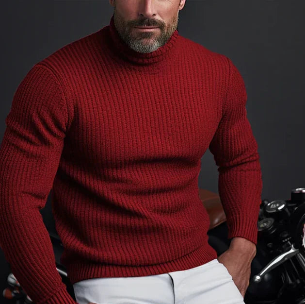 Eleganter Rollkragenpullover für Herren – Hochwertige Qualität und zeitloser Stil