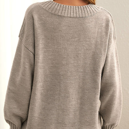 Eleganter V-Ausschnitt Kaschmirpullover für Damen – Weich und Bequem