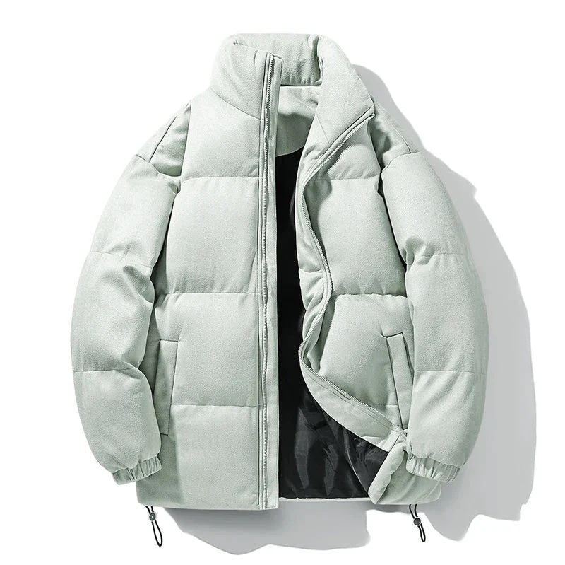 Eleganter Wildleder-Parka mit Stilvollem Kragen für Herren