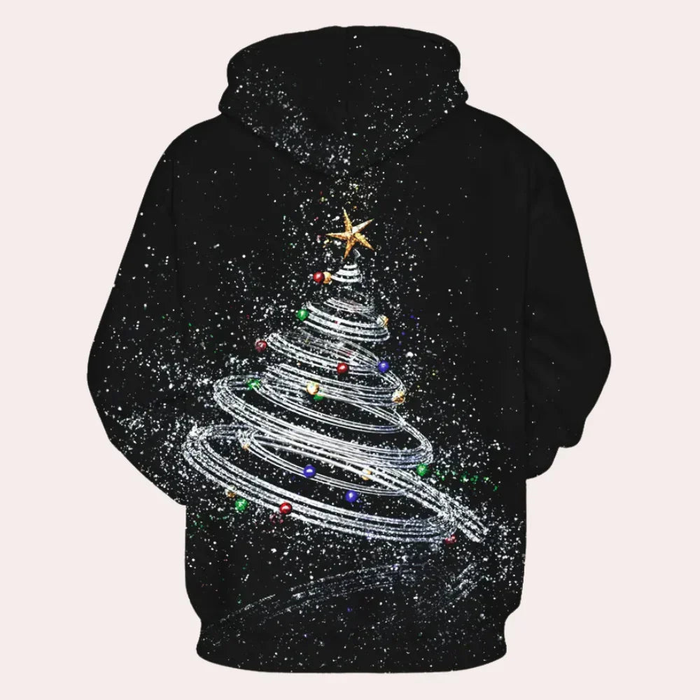 Festlicher Weihnachts-Kapuzenpullover für Herren