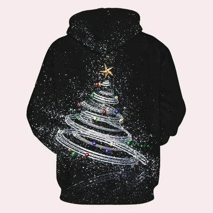 Festlicher Weihnachts-Kapuzenpullover für Herren