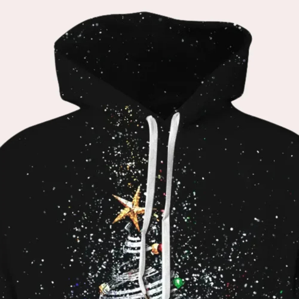 Festlicher Weihnachts-Kapuzenpullover für Herren