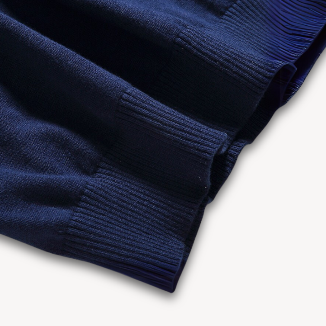 Herren V-Ausschnitt Pullover – Baumwollmix, Schmale Passform