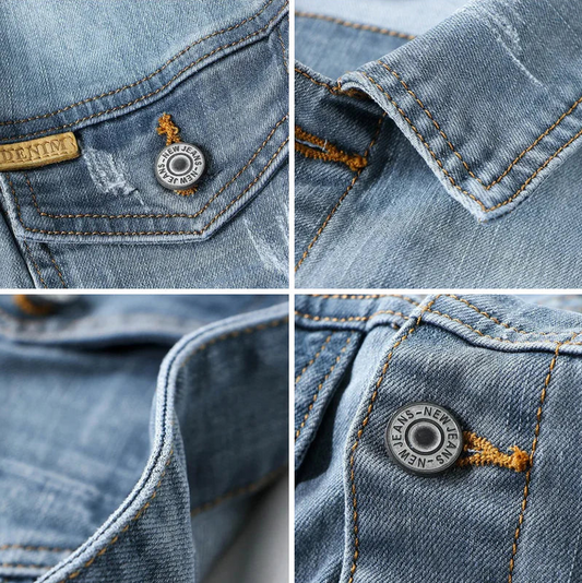 Klassische gewaschene Herrenjacke im Vintage-Stil