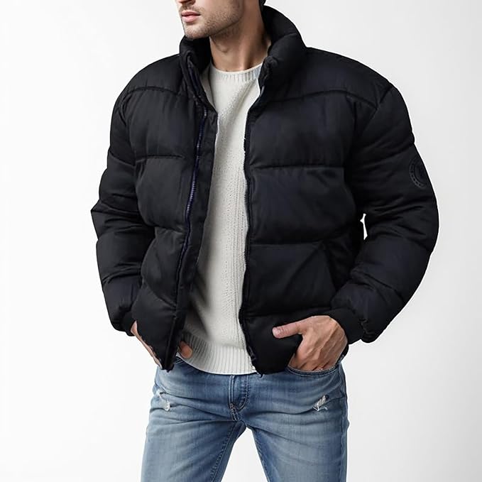 Klassische Herren-Pufferjacke für den Winter - Stilvoll & Bequem