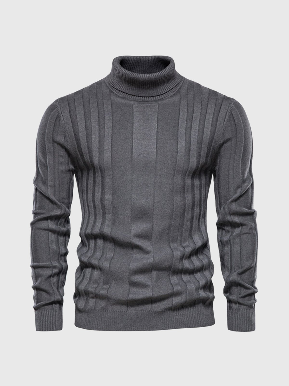 Klassischer Rollkragenpullover mit Streifen für Herren