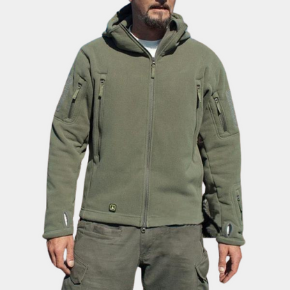 Kuschelige Kapuzenfleecejacke für kalte Tage