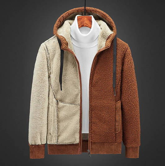 Kuscheliger Herren-Hoodie mit Reißverschluss für kalte Tage