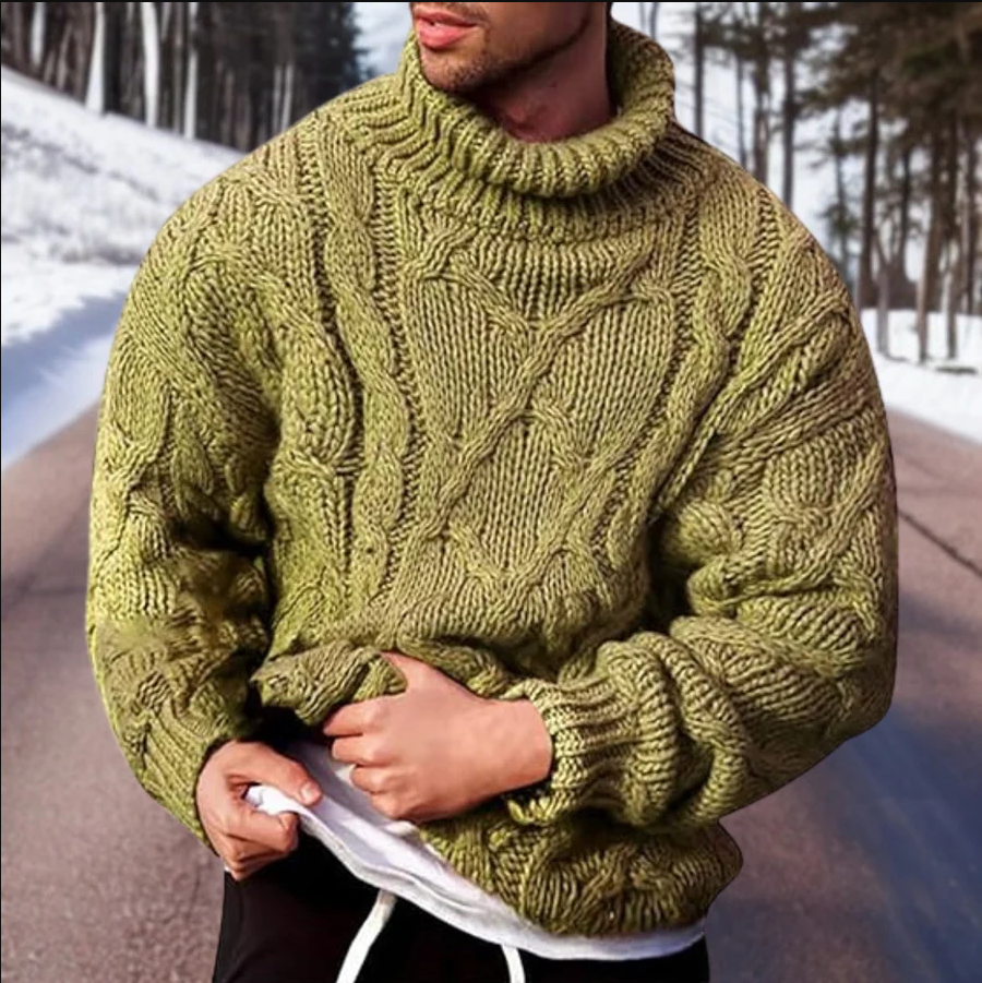 Kuschelweicher Herren-Strickpullover – Stilvoll und Funktional für kalte Tage