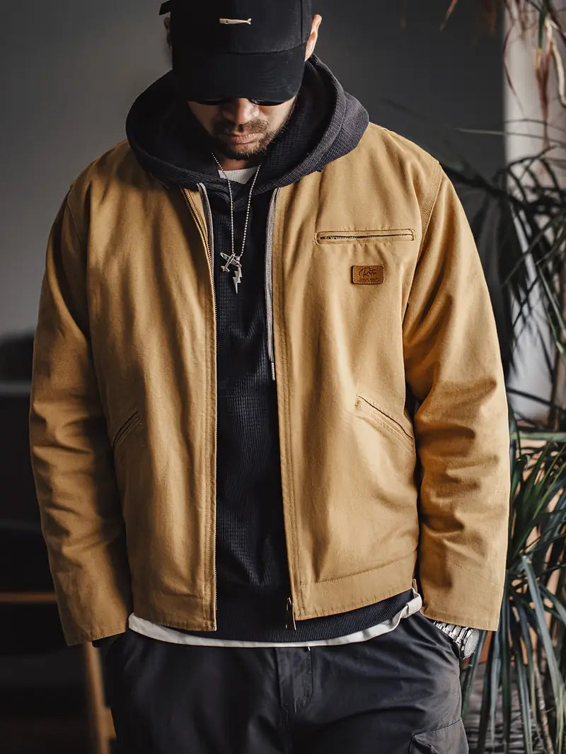 Leichte Vintage Baumwolljacke für Herren – Stilvoller Casual-Look für jede Gelegenheit