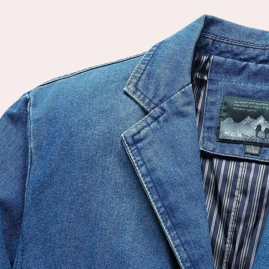 Logan - Stilvoller Klassischer Jeansblazer Für Männer Kaufen