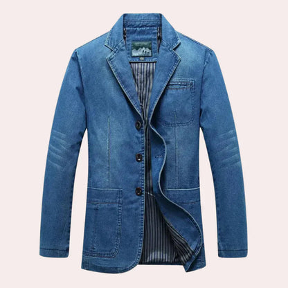 Logan - Stilvoller Klassischer Jeansblazer Für Männer Kaufen
