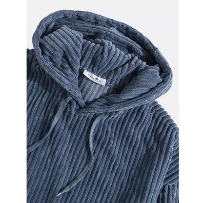 Moderne Cord-Kapuzenjacke für Herren im trendigen Stil
