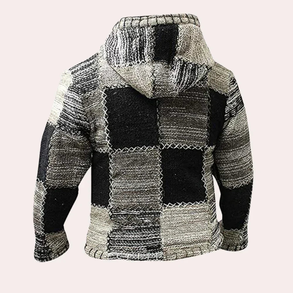 Moderne Herren Kapuzenjacke im Patchwork-Stil für jeden Anlass