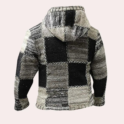 Moderne Herren Kapuzenjacke im Patchwork-Stil für jeden Anlass
