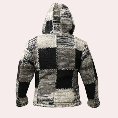 Moderne Herren Kapuzenjacke im Patchwork-Stil für jeden Anlass