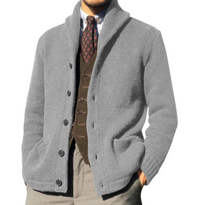 Modische Herren Strickjacke mit Knopfdetails für jeden Anlass