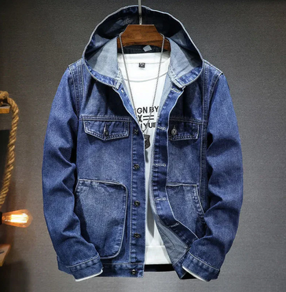 Retro Herrenjacke mit Kapuze im Vintage-Stil