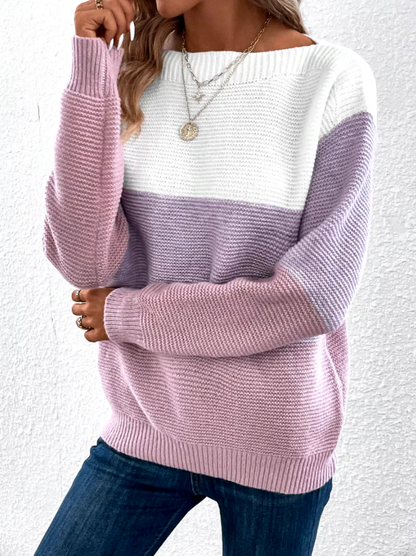 Retro-Style Damen Komfortpullover – Bequem und Trendig