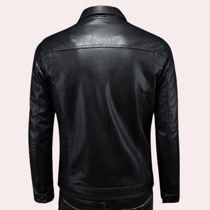 Stylisch Moderne Bikerjacke Für Herren Mit Trendigen Stil