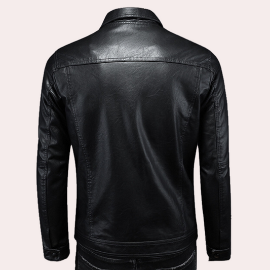 Stylisch Moderne Bikerjacke Für Herren Mit Trendigen Stil
