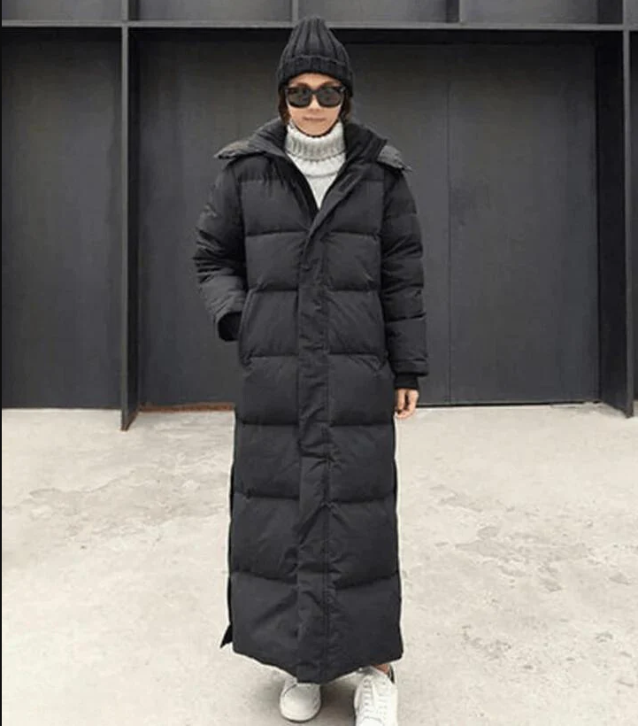 Stylische Damen Daunenjacke mit Kapuze – Langer Wintermantel für Gemütlichkeit und Eleganz