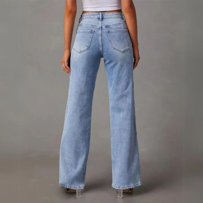 Stylische Denim Schlagjeans für jeden Tag