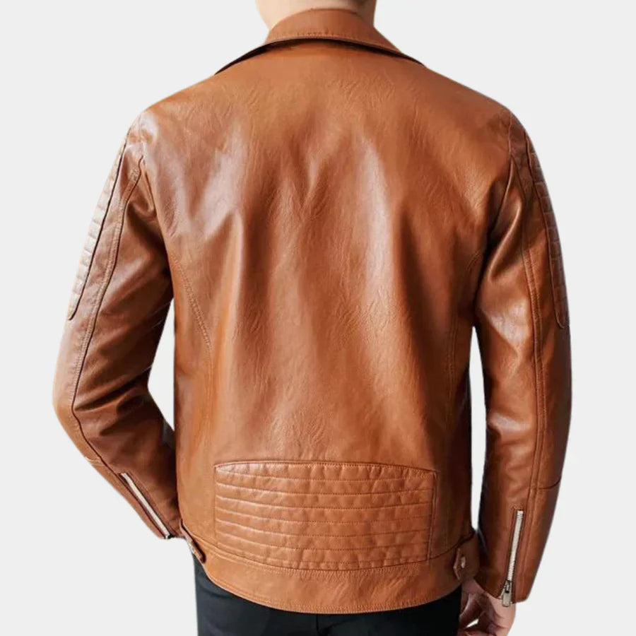 Stylische Moderne Herren-Bikerjacke Mit Reißverschluss Kaufen