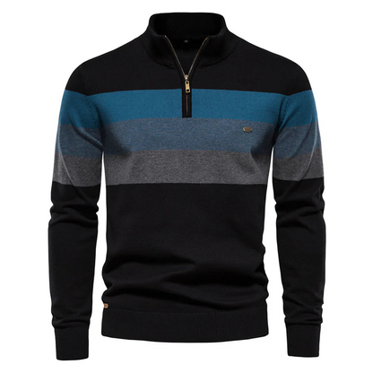 Stylischer gestreifter Pullover für Herren - Premium-Qualität
