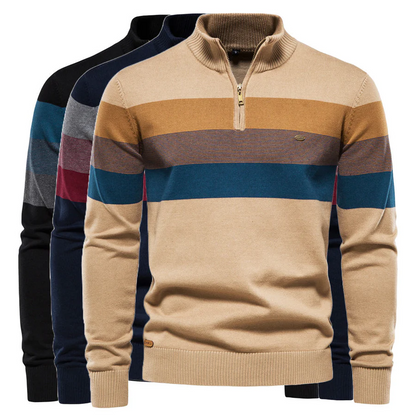 Stylischer gestreifter Pullover für Herren - Premium-Qualität