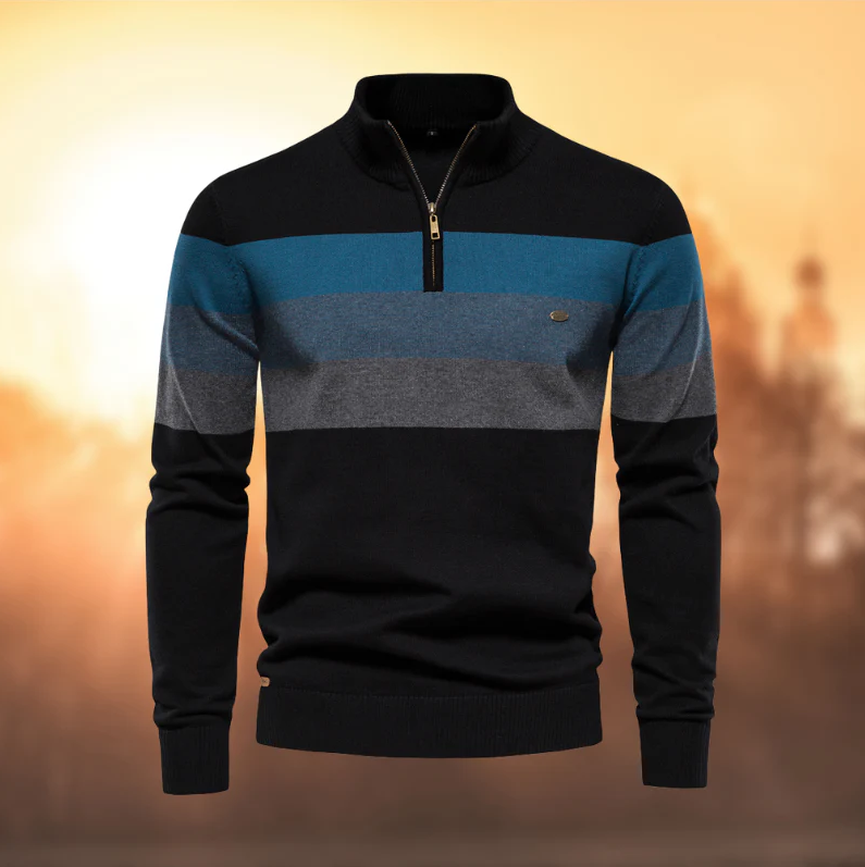 Stylischer gestreifter Pullover für Herren - Premium-Qualität