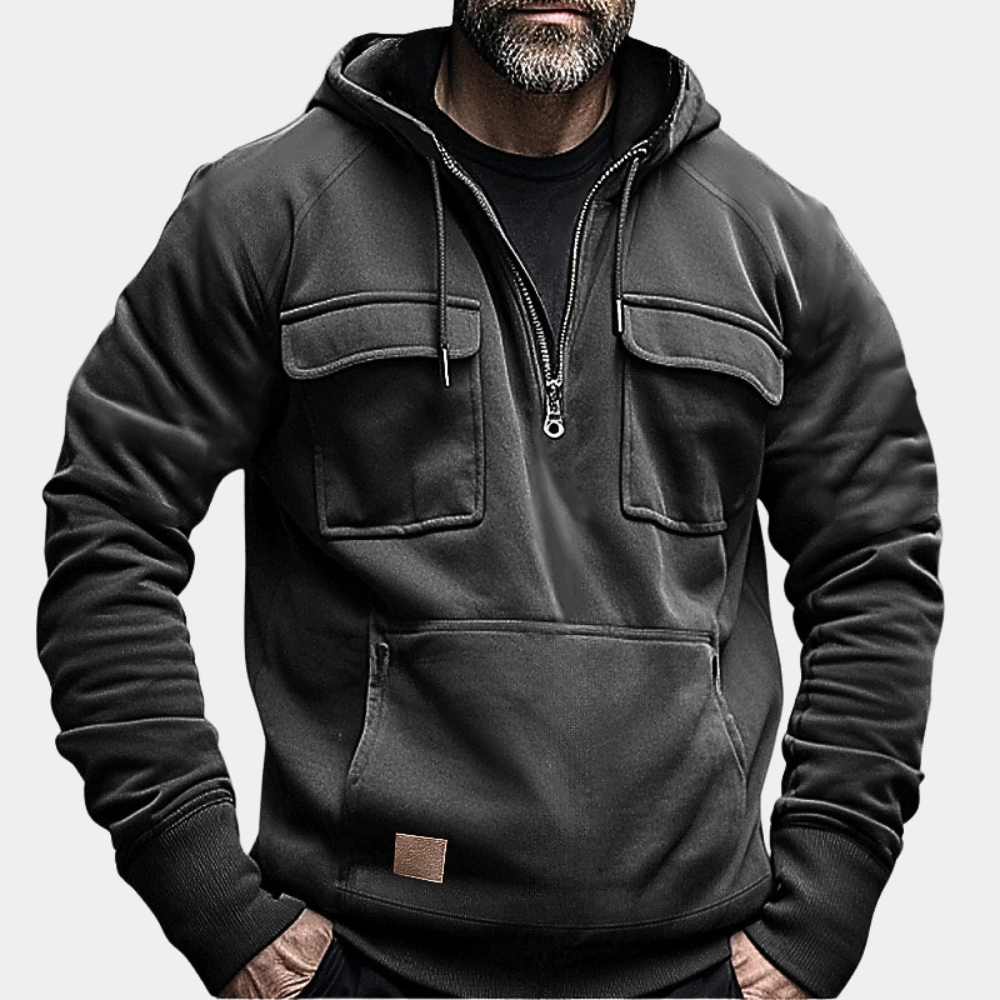 Stylischer Herren-Hoodie Für Den Winter In Trendigen Farben