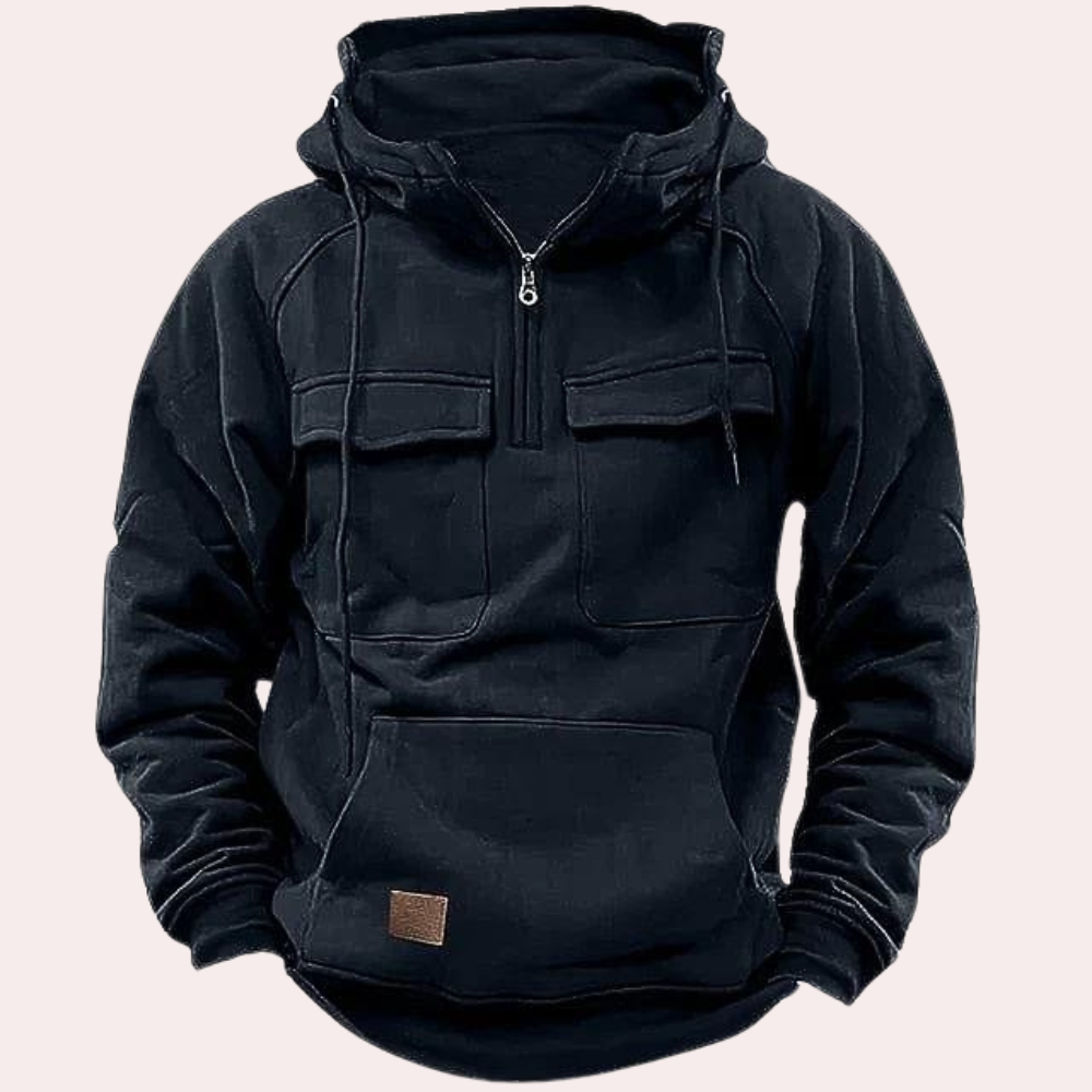 Stylischer Herren-Hoodie Für Den Winter In Trendigen Farben