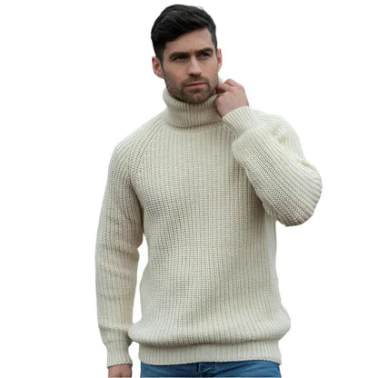 Stylischer Hochkragenpullover für Herren – Optimaler Komfort an kalten Tagen