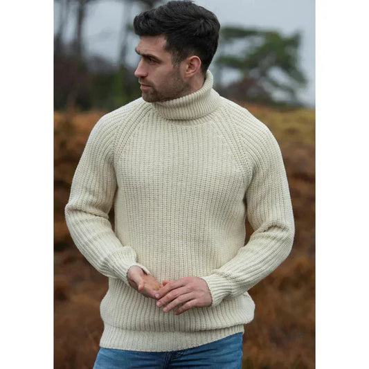 Stylischer Hochkragenpullover für Herren – Optimaler Komfort an kalten Tagen