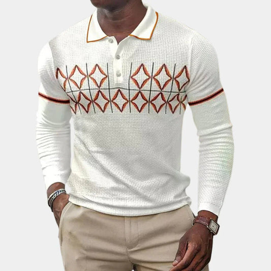 Stylisches Herren Langarmshirt aus atmungsaktiven Materialien
