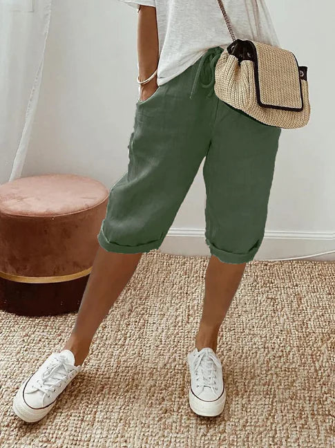 Sydney | Lässige einfarbige Hose mit Seitentaschen | Stilvoll, bequem & vielseitig