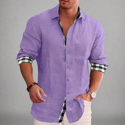 Tim | Herren Designerhemd mit Kontrastdetails – stilvoll und vielseitig