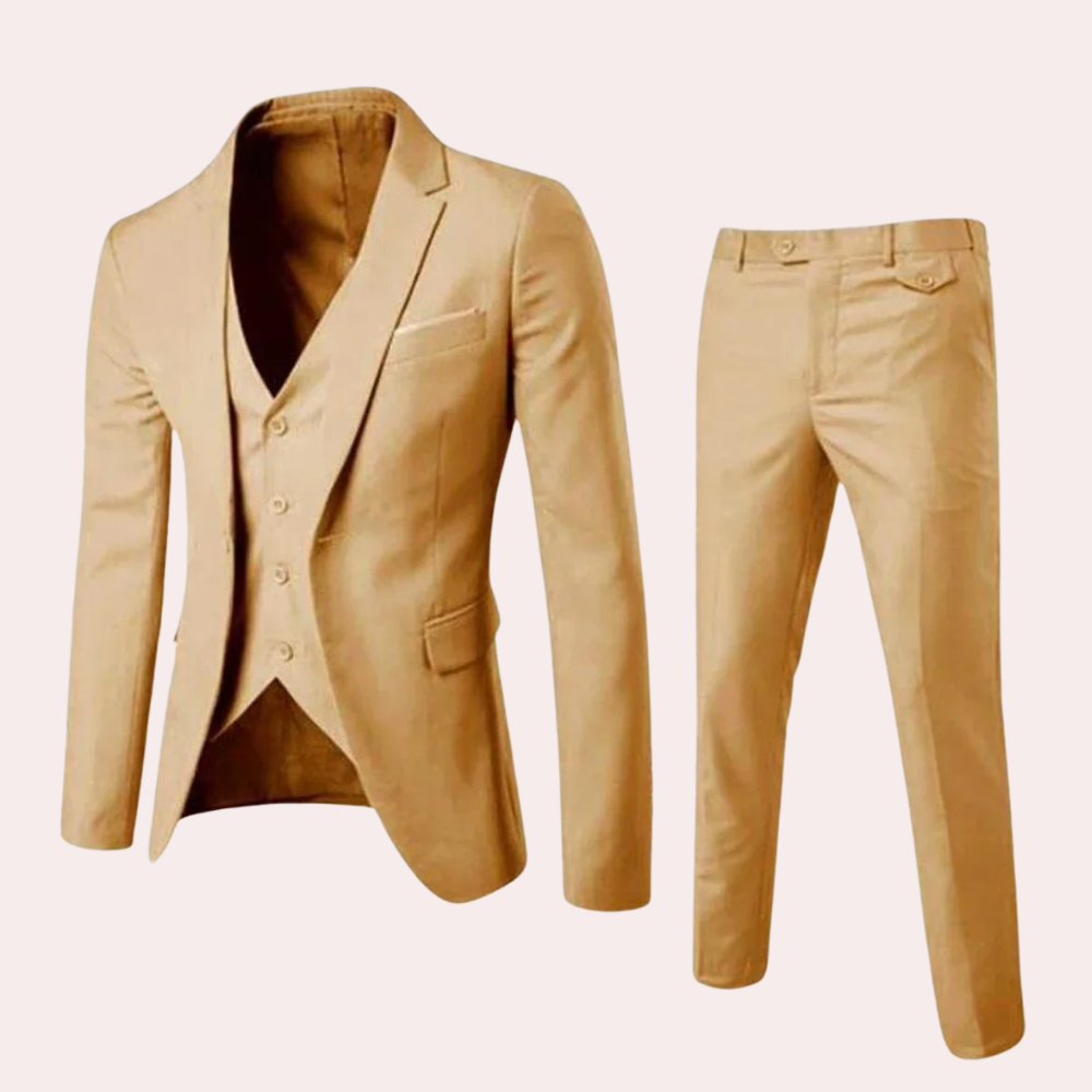Timo | Zweiteiliges Herren-Set mit Slim Fit Blazer und passender Hose