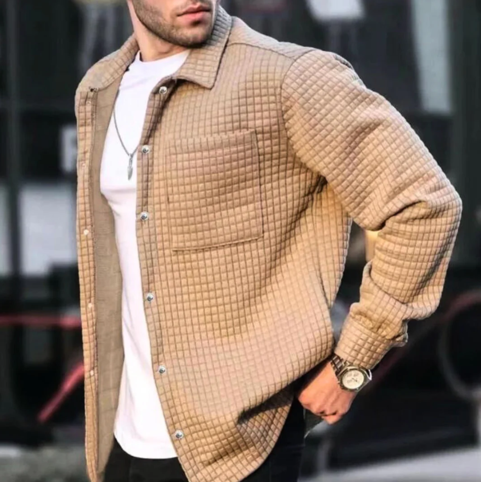 Ultra bequeme Herrenjacke mit weicher Wattierung