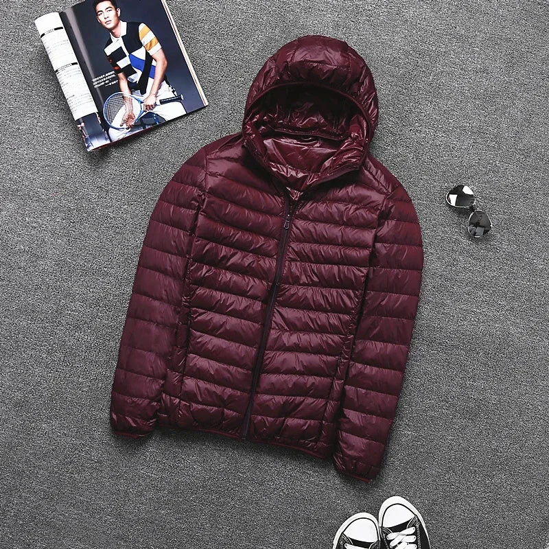 Ultraleichte Herrenjacke mit Kapuze – Stilvoller Komfort für jeden Anlass