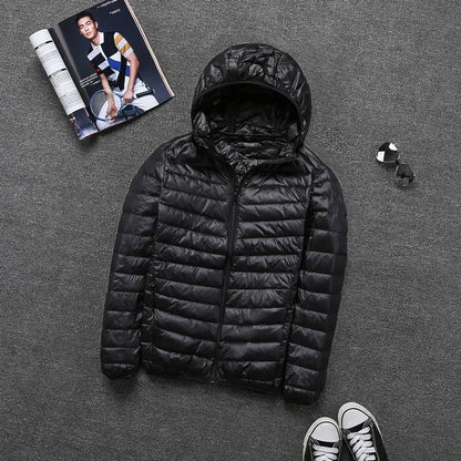 Ultraleichte Herrenjacke mit Kapuze – Stilvoller Komfort für jeden Anlass