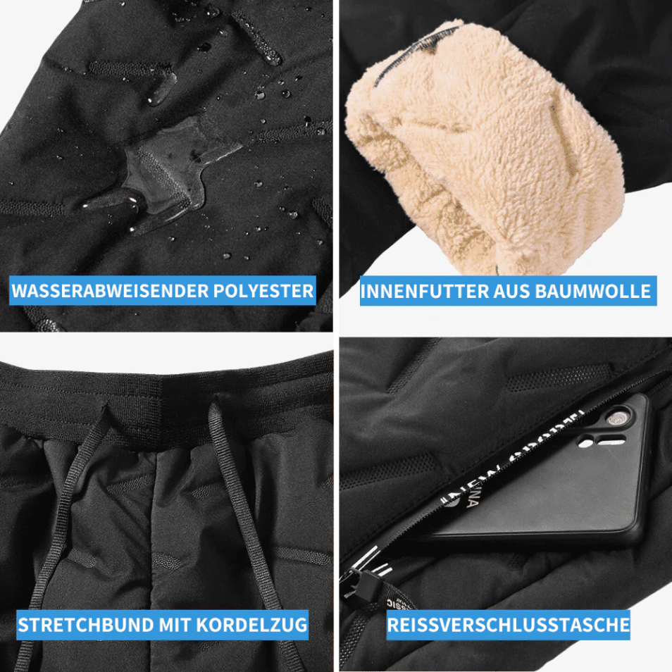 Unisex Thermohose mit Wind- und Regenschutz für Outdoor-Aktivitäten