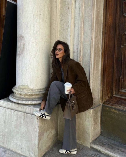 Vintage Wildlederjacke - Eleganter Stil für jeden Anlass