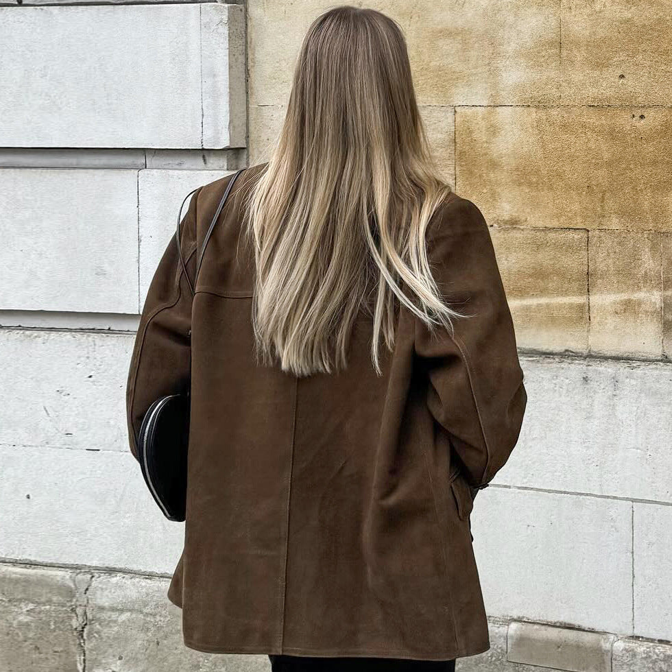 Vintage Wildlederjacke - Eleganter Stil für jeden Anlass